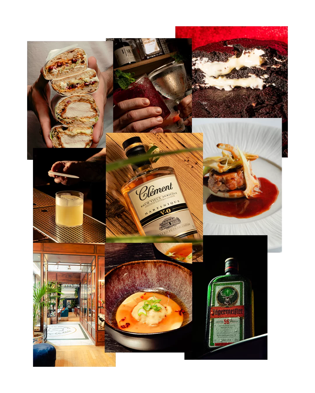 Collage Photographie Culinaire et Hotel